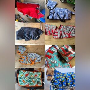 Mini horse blankets like new and new. :)